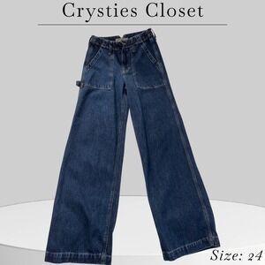 Point‎ Sur wide-leg carpenter jean in Deep Dusk wash